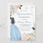 Elegant Quinceañera Invitation Card (Devant)