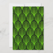Elegant Quinceanera Invitation Green Art Deco (Dos)