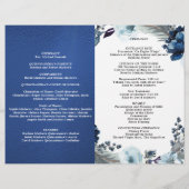 Elégant Quinceañera Marine et Royal Blue Programme (Dos)