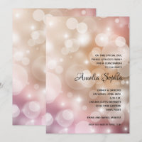 Elegant Quinceañera Pink Blush