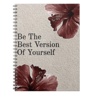 Elegant Quote Notitieboek/Dagboek met floraal ontw Notitieboek