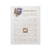 Elegant Race Paard Derby Party Bingo Notitieblok (Gedraaid)
