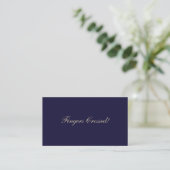 Elegant Raffle Ticket Navy Blauw (Staand voorkant)
