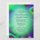 Elegant Rainbow Green Wedding Invitations Kaart (Voorkant)
