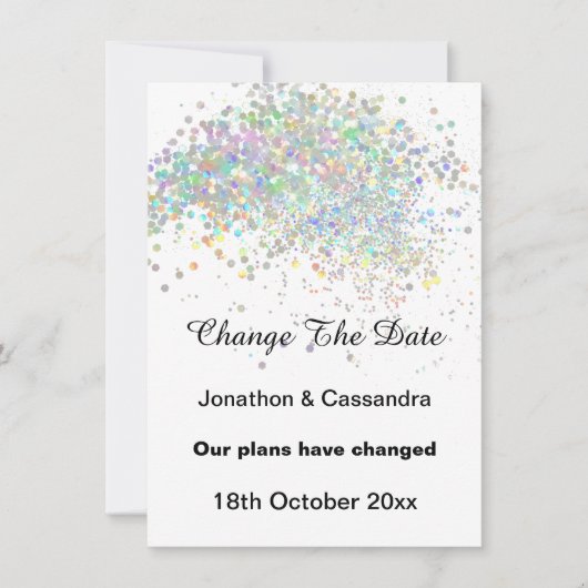 ELEGANT RAINBOW PASTEL SPOT VERANDERT DE DATUM (Voorkant)