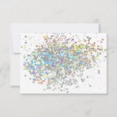 ELEGANT RAINBOW SPARKLE  GOUD Aangepaste RSVP (Achterkant)