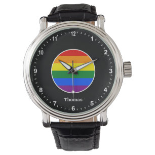 Elegant Rainbow Watch & Rainbow Pride kleuren Horloge