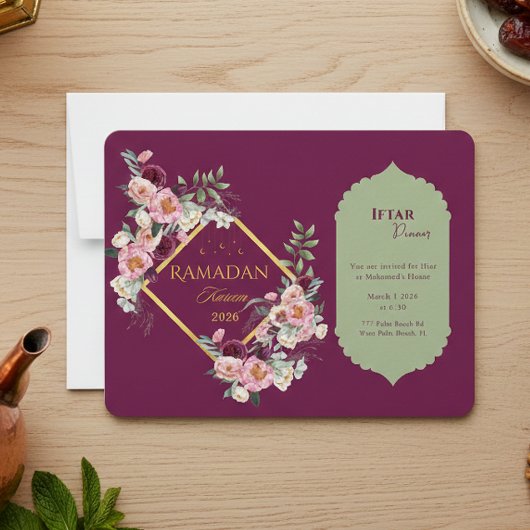 Elegant Ramadan Iftar Invitation 2026