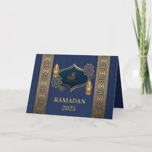 Elegant Ramadan Kareem 2025 Wenskaart Bedankkaart