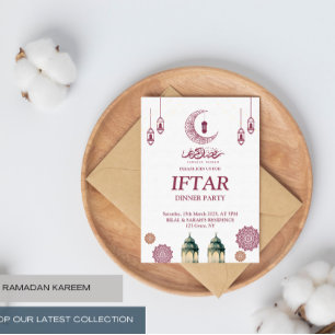 Elégant Ramadan Kareem Iftar Party Invitation