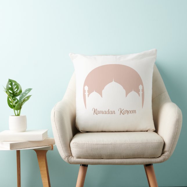 Elegant Ramadan Mosque Design Pillow Kussen (Stoel)