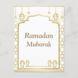 Elegant Ramadan Mubarak Islamitische Masjid Ontwer Briefkaart