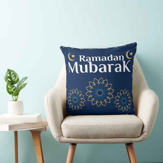 Elegant Ramadan Mubarak Throw Pillow Kussen (Stoel)