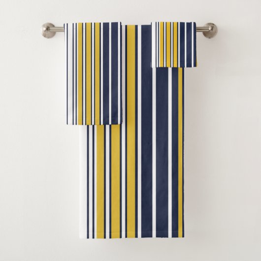 Elégant, rayures, bleu marine, jaune moutarde, bla (En situation)