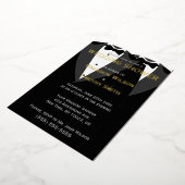 Elegant Real Gold Foil Gay Wedding Shower nodigt u Folie Uitnodiging (Gedraaid)