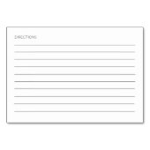 Elegant Recept Kaarten Vrijgezellenfeest (Achterkant)