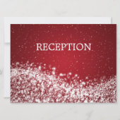 Elegant Reception Sparging Wave Red Kaart (Voorkant)