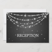 Elegant Reception Sparking Chain Black Kaart (Voorkant)