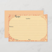 Elegant Recipe Kaarten (Voorkant / Achterkant)