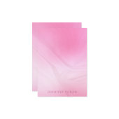 Élégant rectangle Modèle moderne rose tendance (Devant/Arrière en situation)