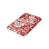 Elegant Red Abstract Floral Illustration Pattern Badmat (Gekanteld)