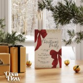 Elegant Red and Gold Christmas Party invitation