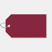 Elegant Red and White Wine Dance Wedding Cadeaulabel (Achterkant Horizontaal)