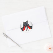 Elegant Red Black High Heel Shoe Stickers (Enveloppe)