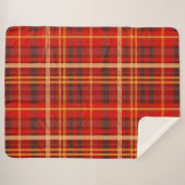 Elegant Red Black Plaid Monogram Custom  (Devant (Horizontal))