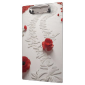 Elegant Red Blossom Path Floral Art Klembord (Links)