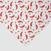 Elegant Red Chili Pattern Tissuepapier (Detail)