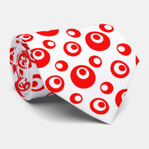 Elegant Red Chris Stippen op witte achtergrond Stropdas