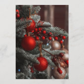 Elegant Red Christmas Party Invitation (Dos)