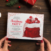 Elégant Red Corporate Christmas Party Invitation