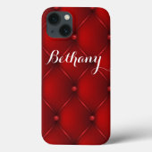 Elegant Red Custom iPad Case (Achterkant)