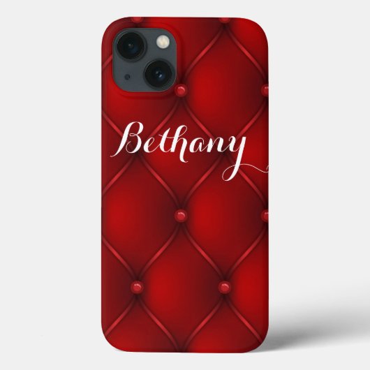 Elegant Red Custom iPad Case (Achterkant)