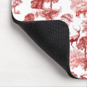 Elegant Red Deer Fox Country Toile Muismat (Hoek)