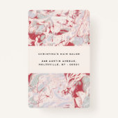 Elegant Red en Black Waterverf Badge (Achterkant)