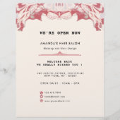 Elegant Red en Black Waterverf Flyer (Voorkant)