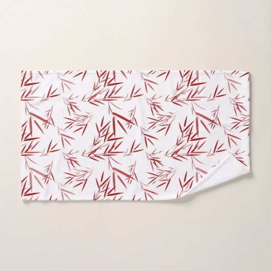 Elegant Red en White Double Happiness Bath Towel  Bad Handdoek (Handdoek)