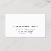 Élégant Red Faux Gold Beauty Salon Coupon (Dos)