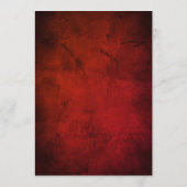 Elegant Red Floral Rustic Script Wedding Kaart (Achterkant)