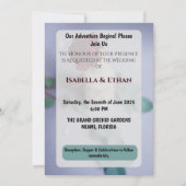 Elegant Red Floral Wedding Invitation (Devant)