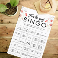 Elegant Red Flowers | Kaart Bingo Game