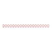 Elegant Red Glitter Polka Dots Pattern Grosgrain Lint (Voorkant)