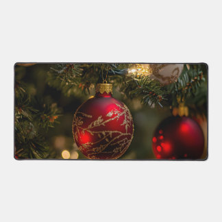Elegant Red Gold Christmas Holiday Tree Bureaumat
