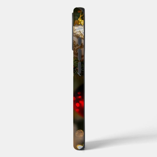 Elegant Red Gold Christmas Holiday Tree Case-Mate iPhone Case (Achterkant / Links)