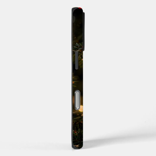 Elegant Red Gold Christmas Holiday Tree Case-Mate iPhone Case (Achterkant / Rechts)