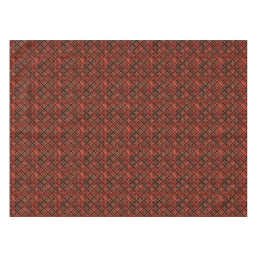 Elegant Red Gold Pattern kerst Tafelkleed (Voorkant (Horizontaal))