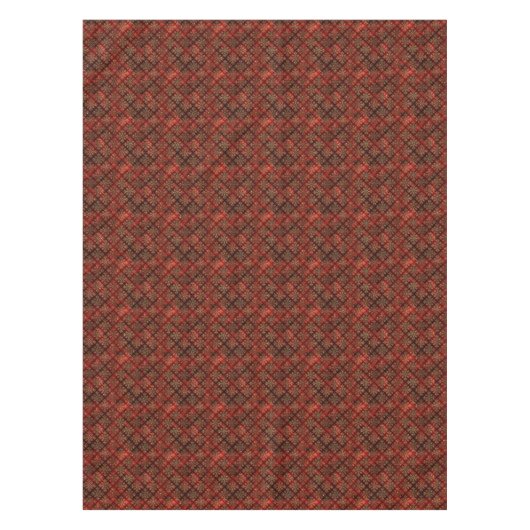 Elegant Red Gold Pattern kerst Tafelkleed (Voorkant)